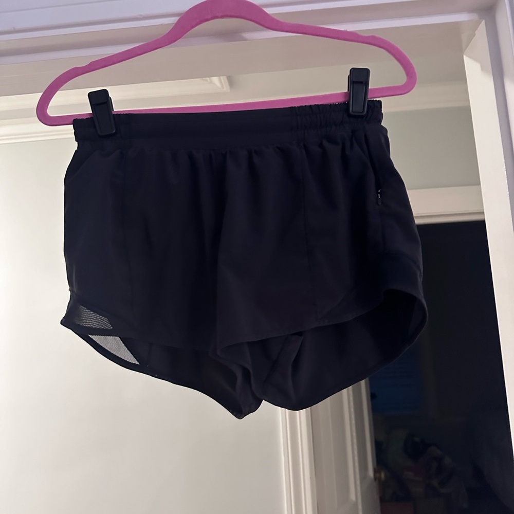 Lululemon Black Hotty Hot shorts